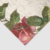 Antiek Frans Roos Ephemera-ontkoppeling Tissuepapier (Detail)