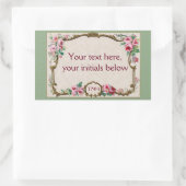 Antiek Frans Roos, Lijst blanco Rechthoekige Sticker (Tas)