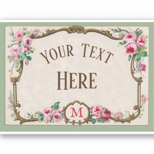 Antiek Frans Roos, Lijst blanco Sticker (Voorkant)