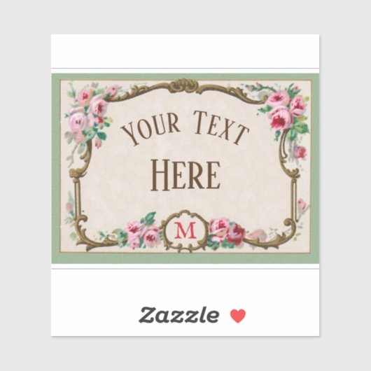 Antiek Frans Roos, Lijst blanco Sticker (Vel)