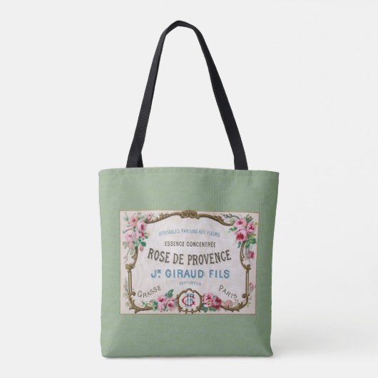Antiek Frans Roos parfum Tote Bag (Achterkant)