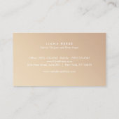 Antiek Frans Stoel Goud Monogrammed Logo Visitekaartje (Achterkant)