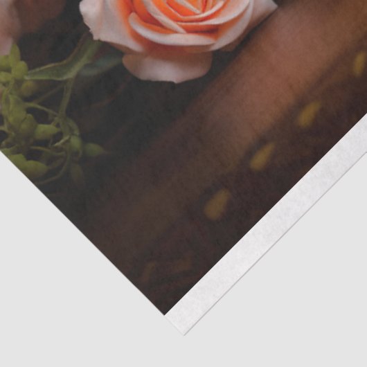 Antiek Frans Tafelklok 1 Decoupage papier (Detail)