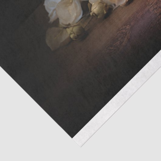 Antiek Frans Tafelklok 3 Decoupage papier (Detail)