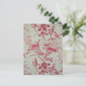 Antiek Frans Toile Briefkaart (Staand voorkant)