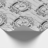 Antiek Frans wijnembleem Cadeaupapier (Hoek)