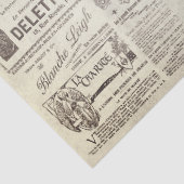 Antiek  Franse advertenties Ephemera Beige Tissuepapier (Detail)