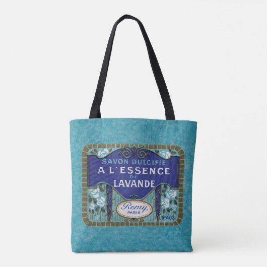 Antiek-Franse lavender Soap Tote Bag (Achterkant)
