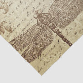 Antiek Franse Mode Ephemera Tissuepapier (Detail)