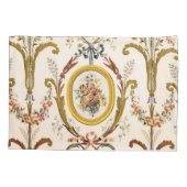 Antiek Franse Rococo Floral Gold Cream Elegant Kussensloop (Achterkant)