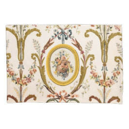 Antiek Franse Rococo Floral Gold Cream Elegant Kussensloop