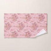 Antiek Franse Roze Victoriaans Stijl Bloemen Rococ Bad Handdoek (Handdoek)