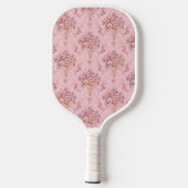 Antiek Franse Roze Victoriaans Stijl Bloemen Rococ Pickleball Paddle (Achterkant)