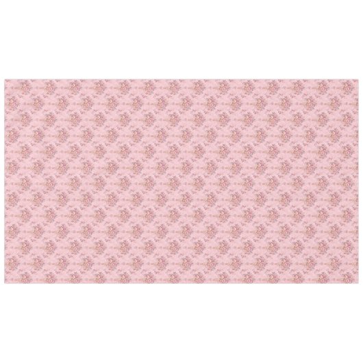 Antiek Franse Roze Victoriaans Stijl Bloemen Rococ Tafelkleed (Voorkant (Horizontaal))