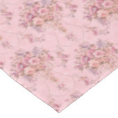 Antiek Franse Roze Victoriaans Stijl Bloemen Rococ Tafelkleed (Gekanteld)