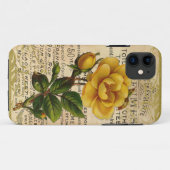 Antiek Franse Rozen Case-Mate iPhone Case (Achterkant (horizontaal))