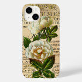 Antiek Franse Rozen Case-Mate iPhone Case (Achterkant)