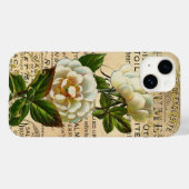 Antiek Franse Rozen Case-Mate iPhone Case (Achterkant (horizontaal))