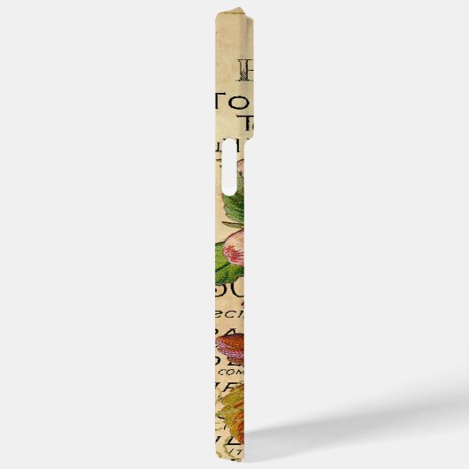 Antiek Franse Rozen Case-Mate iPhone Case (Achterkant / Rechts)