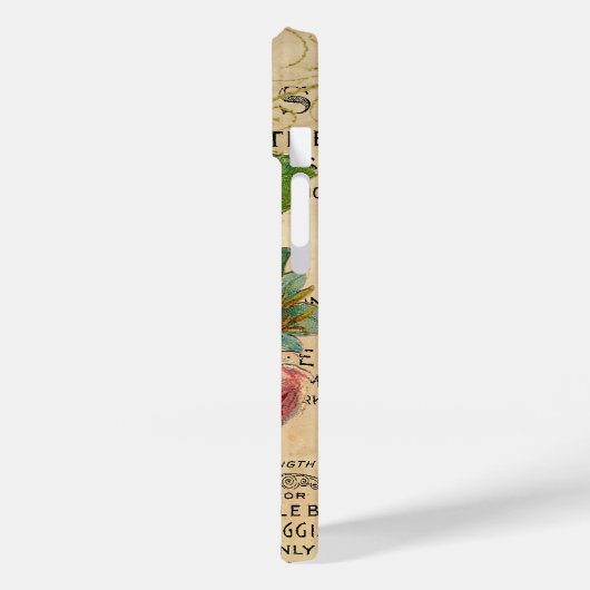 Antiek Franse Rozen Case-Mate iPhone Case (Achterkant / Links)