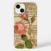 Antiek Franse Rozen Case-Mate iPhone Case (Achterkant)