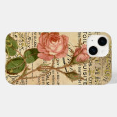 Antiek Franse Rozen Case-Mate iPhone Case (Achterkant (horizontaal))