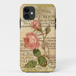 Antiek Franse Rozen Case-Mate iPhone Case