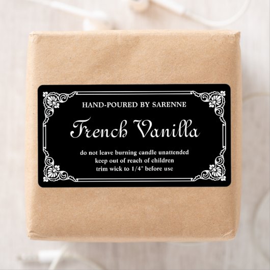 Antiek Franse Sjabloon voor kaarslabels aan de gre Etiket (Insitu)