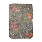 Antiek Franse Toile de Jouy 1800s Floral Branches Badmat (Voorkant Verticaal)