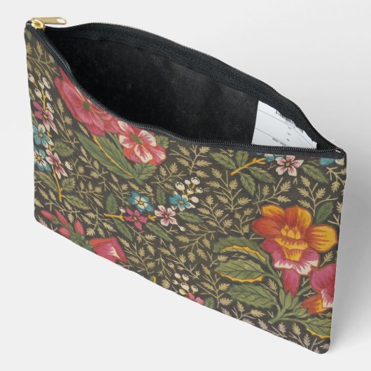 Antiek Franse Toile de Jouy 1800s Floral Branches Etui (Open)