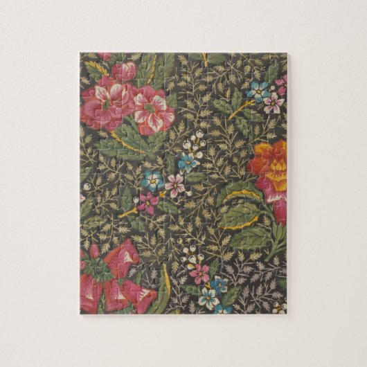 Antiek Franse Toile de Jouy 1800s Floral Branches Legpuzzel (Verticaal)