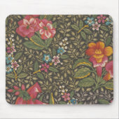 Antiek Franse Toile de Jouy 1800s Floral Branches Muismat (Voorkant)