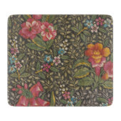 Antiek Franse Toile de Jouy 1800s Floral Branches Snijplank (Voorkant)