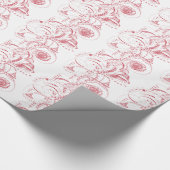 Antiek Franse toile Elegant Gift Wrap Cadeaupapier (Hoek)