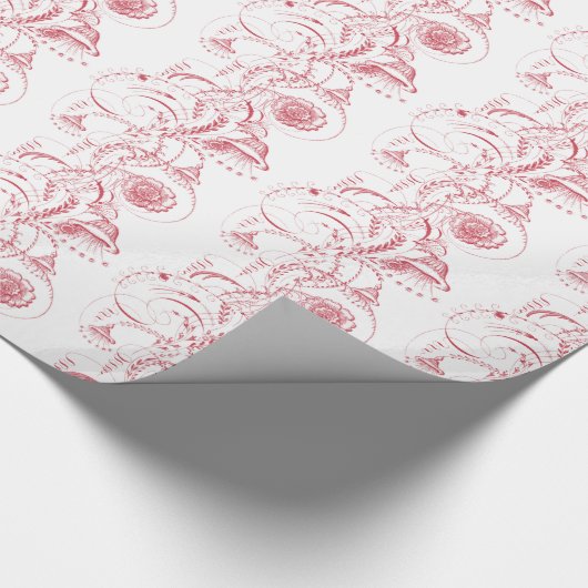 Antiek Franse toile Elegant Gift Wrap Cadeaupapier (Hoek)
