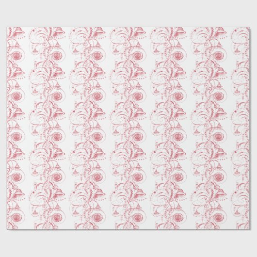 Antiek Franse toile Elegant Gift Wrap Cadeaupapier (Vlak)