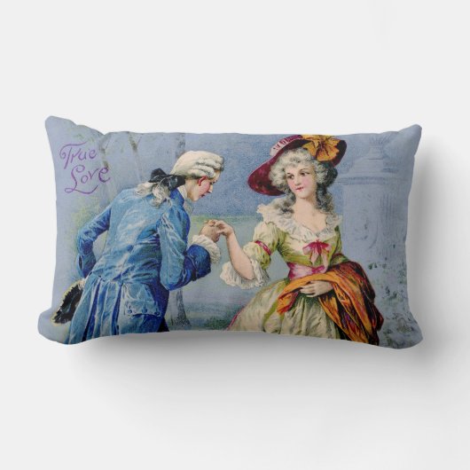 Antiek Franse True Love Pillow Kussen (Voorkant)