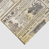 Antiek  Franse tuinbouw Ads Ephemera Tissuepapier (Detail)