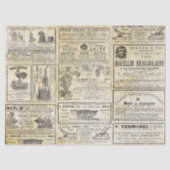 Antiek  Franse tuinbouw Ads Ephemera Tissuepapier (Voorkant)