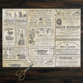 Antiek  Franse tuinbouw Ads Ephemera Tissuepapier