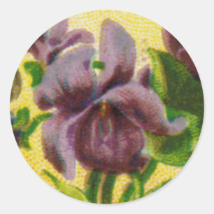 Antiek-Franse Violet Round Sticker