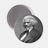 Antiek Frederick Douglass Portret Magneet (Voorkant / Achterkant)