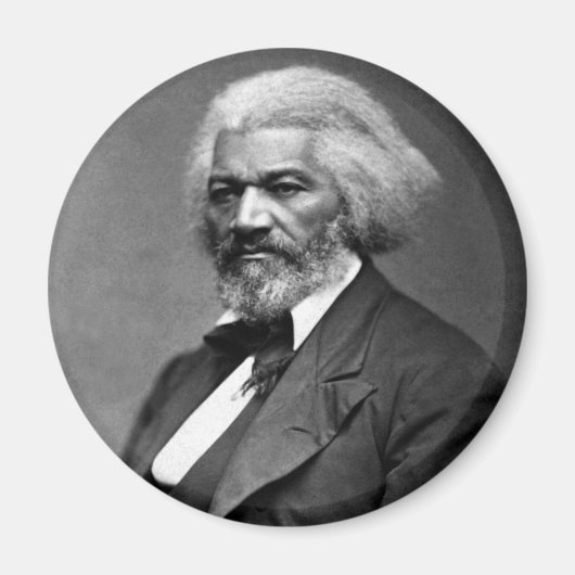 Antiek Frederick Douglass Portret Magneet (Voorkant)