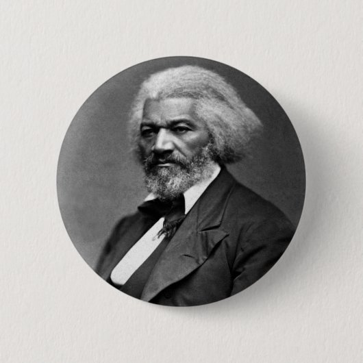 Antiek Frederick Douglass Portret Ronde Button 5,7 Cm (Voorkant)