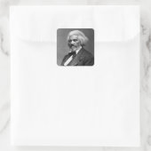 Antiek Frederick Douglass Portret Vierkante Sticker (Tas)