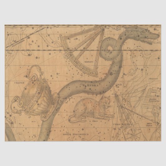 Antiek Galaxy Map Series Design 3 Tissuepapier (Voorkant)