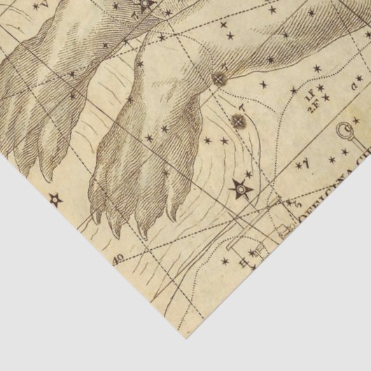 Antiek Galaxy Map Series Design 8 Tissuepapier (Detail)