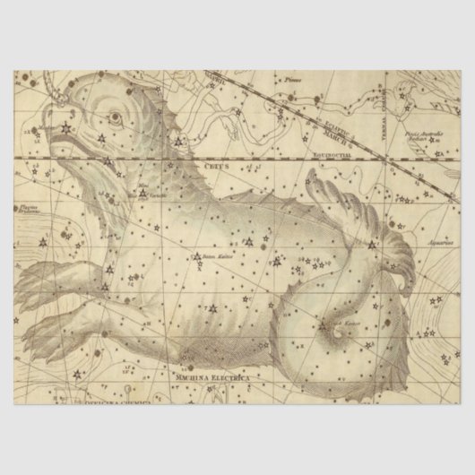 Antiek Galaxy Map Series Design 8 Tissuepapier (Voorkant)