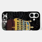 ANTIEK GALLEON- EN PIRATE-BEHANDELING Case-Mate iPhone CASE (Achterkant (horizontaal))