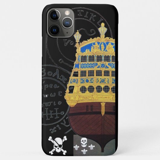 ANTIEK GALLEON- EN PIRATE-BEHANDELING Case-Mate iPhone CASE (Achterkant)
